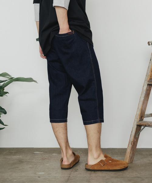 Gramicci(グラミチ)の「GRAMICCI/グラミチ STRETCH DENIM MIDDLE CUT PANTS ストレッチデニムミドルカットパンツ(デニムパンツ・メンズ・ブルー/ワンウォッシュ/インディゴブルー・S/M/L/XL)」の12枚目の写真