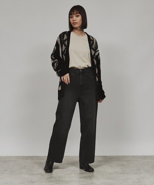 tk.TAKEO KIKUCHI（ティーケータケオキクチ）の「◆ルーズテーパードデニムパンツ（デニムパンツ・レディース・ブルー/ブラック/ブラック系/ブルー系・66）」の14枚目の写真