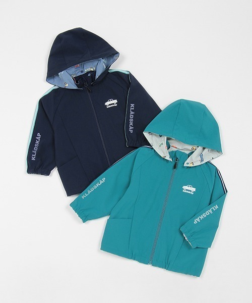 kladskap（クレードスコープ）の「乗り物リバーシブルウィンドブレーカー（マウンテンパーカー・キッズ・ブルー/ネイビー・90cm/100cm/110cm/120cm/130cm/80ｃｍ）」の3枚目の写真