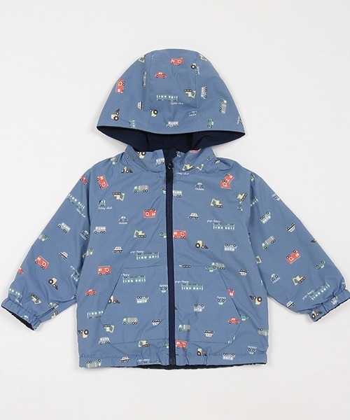 kladskap（クレードスコープ）の「乗り物リバーシブルウィンドブレーカー（マウンテンパーカー・キッズ・ブルー/ネイビー・90cm/100cm/110cm/120cm/130cm/80ｃｍ）」の6枚目の写真