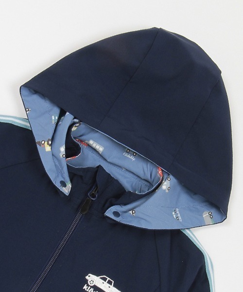 kladskap（クレードスコープ）の「乗り物リバーシブルウィンドブレーカー（マウンテンパーカー・キッズ・ブルー/ネイビー・90cm/100cm/110cm/120cm/130cm/80ｃｍ）」の8枚目の写真