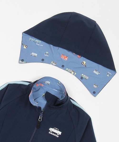kladskap（クレードスコープ）の「乗り物リバーシブルウィンドブレーカー（マウンテンパーカー・キッズ・ブルー/ネイビー・90cm/100cm/110cm/120cm/130cm/80ｃｍ）」の9枚目の写真