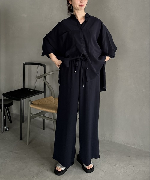 LEPSIM（レプシィム）の「マルチメリットカルゼワイドパンツ　987508（その他パンツ・レディース・チャコールグレー/ネイビー/ベージュ/ライトグリーン/カーキブラウン・FREE）」の13枚目の写真