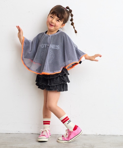 CALMIA(カルミア)の「デニムフリルキュロットパンツ(80~130cm)(デニムパンツ・キッズ・ブラック/ライトブルー・90/100/110/120/80/130/95)」の10枚目の写真