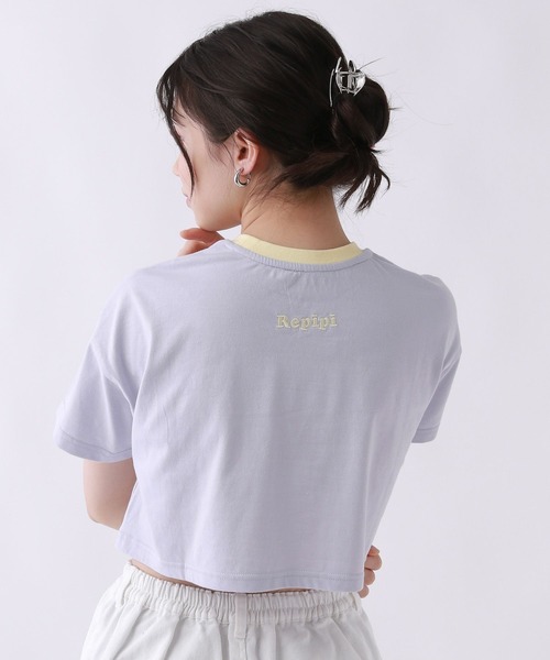 repipi armario(レピピ アルマリオ)の「【BIG BABY ICE CREAM】テンシャリンガーTシャツ【接触冷感】(Tシャツ/カットソー・キッズ・ホワイト×レッド/ホワイト×ブルー/サックスブルー・MEDIUM/LARGE)」の18枚目の写真