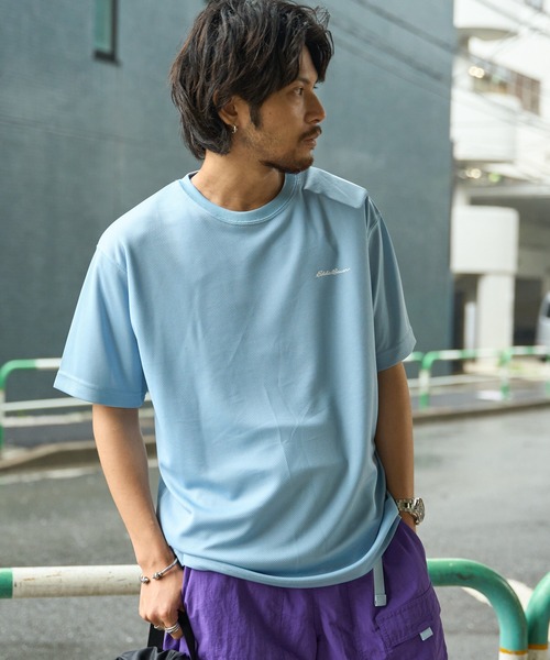 Eddie Bauer(エディーバウアー)の「ポリメッシュ 半袖 Tシャツ(Tシャツ/カットソー・メンズ・サックスブルー/グリーン/ホワイト/ネイビー・S/XXL/XL/L/M)」の4枚目の写真