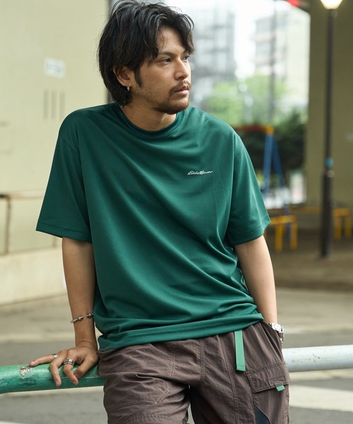 Eddie Bauer(エディーバウアー)の「ポリメッシュ 半袖 Tシャツ(Tシャツ/カットソー・メンズ・サックスブルー/グリーン/ホワイト/ネイビー・S/XXL/XL/L/M)」の2枚目の写真