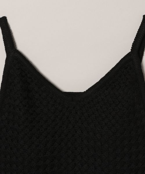 JEANASIS(ジーナシス)の「コードレースニットブラTOP/115358(タンクトップ・レディース・オフホワイト/ブラック/オレンジ系その他・FREE)」の12枚目の写真