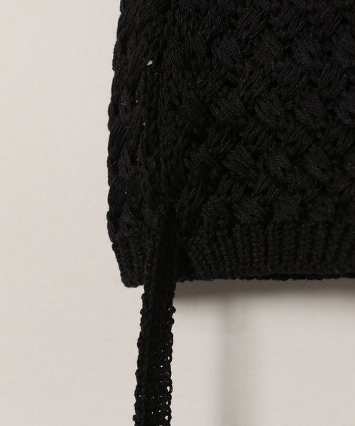 JEANASIS(ジーナシス)の「コードレースニットブラTOP/115358(タンクトップ・レディース・オフホワイト/ブラック/オレンジ系その他・FREE)」の17枚目の写真