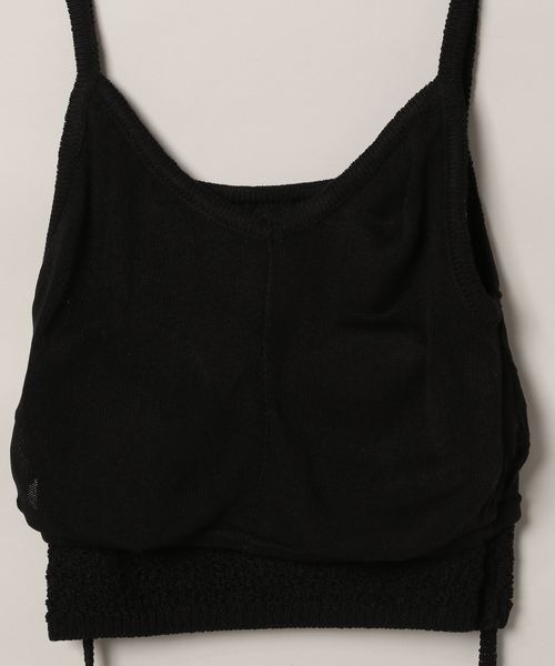 JEANASIS(ジーナシス)の「コードレースニットブラTOP/115358(タンクトップ・レディース・オフホワイト/ブラック/オレンジ系その他・FREE)」の18枚目の写真