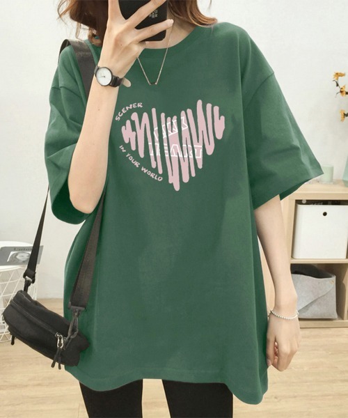 セール】半袖Tシャツレディース 夏 ロゴ 韓国風（Tシャツ