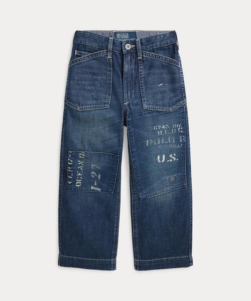POLO RALPH LAUREN CHILDRENSWEAR（ポロ ラルフ ローレン チルドレンズウェア）の「ディストレスト ジーンズ（デニムパンツ・キッズ・ブルー・7/6/4/3/2）」の2枚目の写真