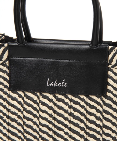 LAKOLE（ラコレ）の「スクエアフェイクレザーショルダーバッグ / 996441（ショルダーバッグ・レディース・ブラックミックス/ナチュラル/グレー/オフホワイト・FREE）」の20枚目の写真