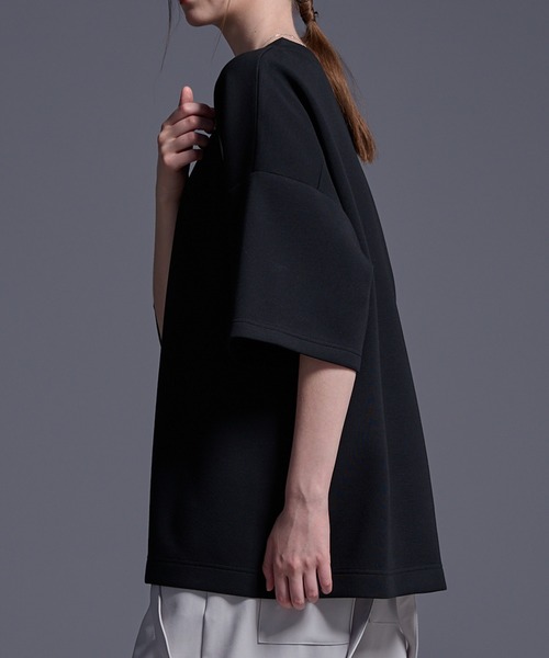 Loose/ルース（ルース）の「ドレープ ハイポンチオーバーサイズTシャツ（Tシャツ/カットソー・メンズ・ホワイト/ブラック・S/XS/L/M）」の16枚目の写真