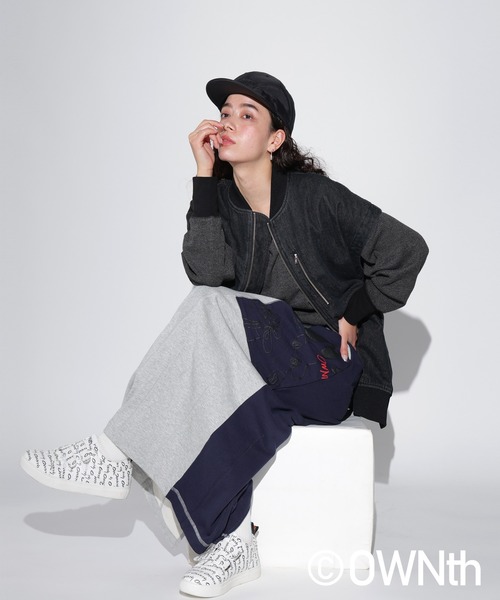 OWNth(オンス)の「ラップショルダーワッフルプルオーバー(Tシャツ/カットソー・レディース・杢グレー/ブラック系その他・R/P)」の10枚目の写真