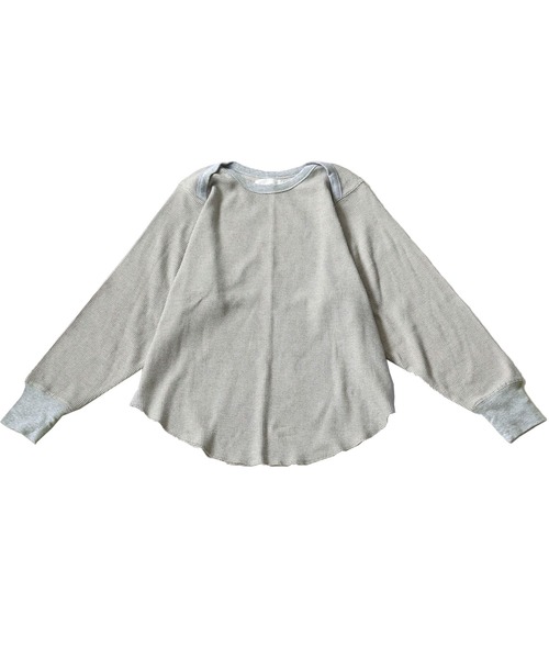 OWNth(オンス)の「ラップショルダーワッフルプルオーバー(Tシャツ/カットソー・レディース・杢グレー/ブラック系その他・R/P)」の22枚目の写真