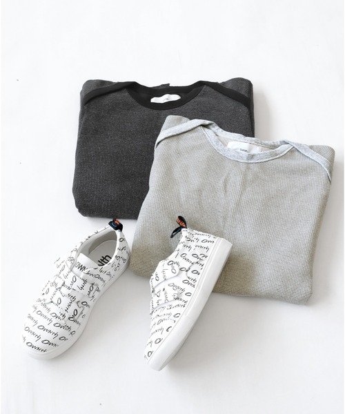 OWNth(オンス)の「ラップショルダーワッフルプルオーバー(Tシャツ/カットソー・レディース・杢グレー/ブラック系その他・R/P)」の19枚目の写真