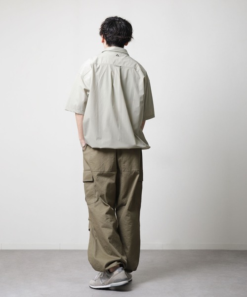 GERRY(ジェリー)の「【GERRY】ストレッチ ナイロン タスラン メッシュポケット 半袖シャツ(シャツ/ブラウス・メンズ・ブラック/ベージュ/カーキ・MEDIUM/LARGE/X-LARGE)」の14枚目の写真