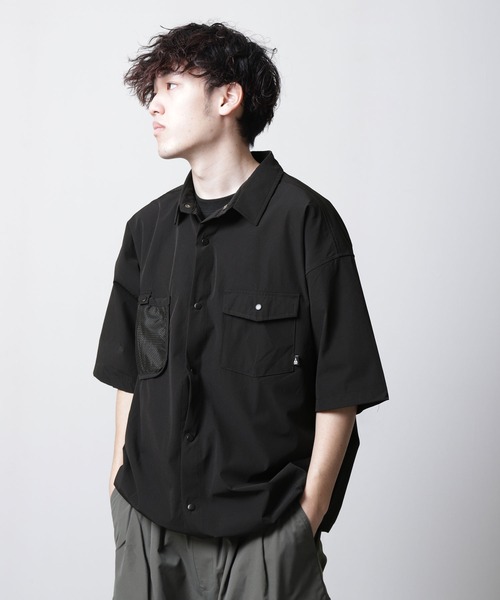 GERRY(ジェリー)の「【GERRY】ストレッチ ナイロン タスラン メッシュポケット 半袖シャツ(シャツ/ブラウス・メンズ・ブラック/ベージュ/カーキ・MEDIUM/LARGE/X-LARGE)」の15枚目の写真