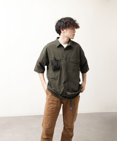 GERRY(ジェリー)の「【GERRY】ストレッチ ナイロン タスラン メッシュポケット 半袖シャツ(シャツ/ブラウス・メンズ・ブラック/ベージュ/カーキ・MEDIUM/LARGE/X-LARGE)」の19枚目の写真