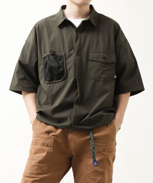 GERRY(ジェリー)の「【GERRY】ストレッチ ナイロン タスラン メッシュポケット 半袖シャツ(シャツ/ブラウス・メンズ・ブラック/ベージュ/カーキ・MEDIUM/LARGE/X-LARGE)」の17枚目の写真