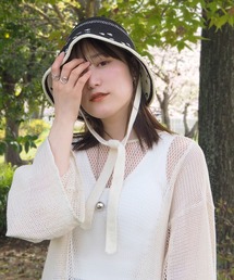 minia（ミニア）の「リボン付きニットバケットハット（ハット）」