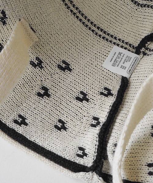 minia(ミニア)の「リボン付きニットバケットハット(ハット・レディース・ブラック/アイボリー・FREE)」の15枚目の写真