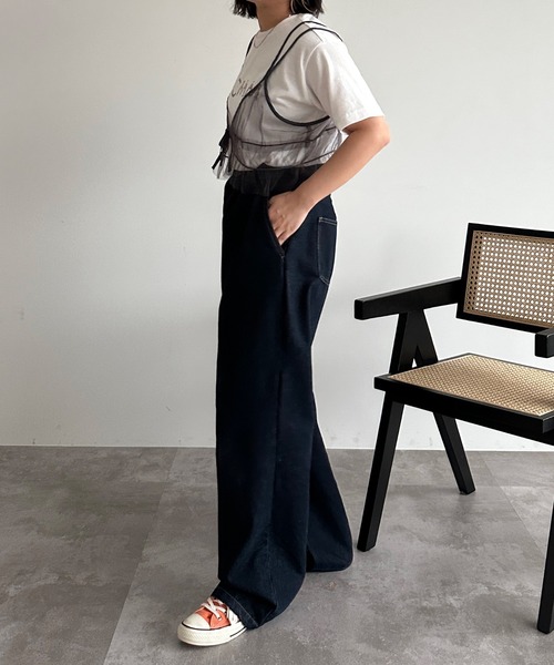 kutir（クティール）の「チュールリボンキャミビスチェ（ベスト・レディース・チャコールグレー/ブラック/ブルー/グリーン/アイボリー・FREE）」の21枚目の写真