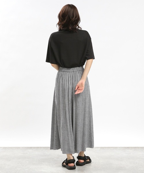 GLOBAL WORK Smile Seed Store（グローバルワーク スマイルシードストア）の「UVサマーニットTシャツ半袖/992452（ニット/セーター・レディース・ブルー系その他6/ブラック×ホワイト/アイボリー/ブラック・SMALL/MEDIUM/X-LARGE/LARGE）」の13枚目の写真