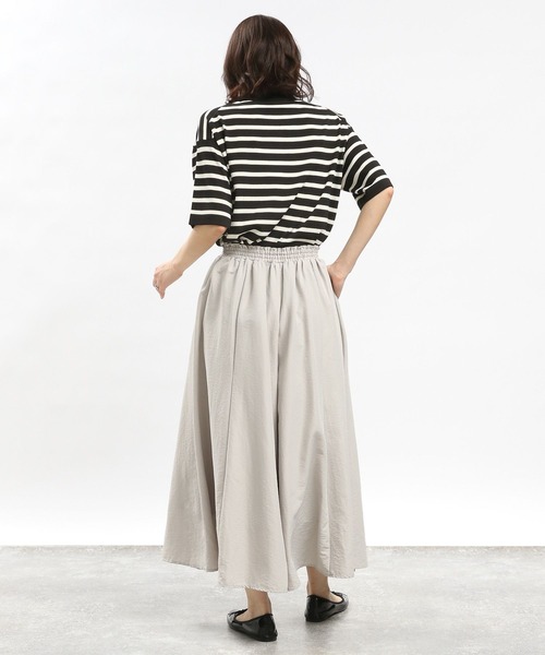 GLOBAL WORK Smile Seed Store（グローバルワーク スマイルシードストア）の「UVサマーニットTシャツ半袖/992452（ニット/セーター・レディース・ブルー系その他6/ブラック×ホワイト/アイボリー/ブラック・SMALL/MEDIUM/X-LARGE/LARGE）」の19枚目の写真