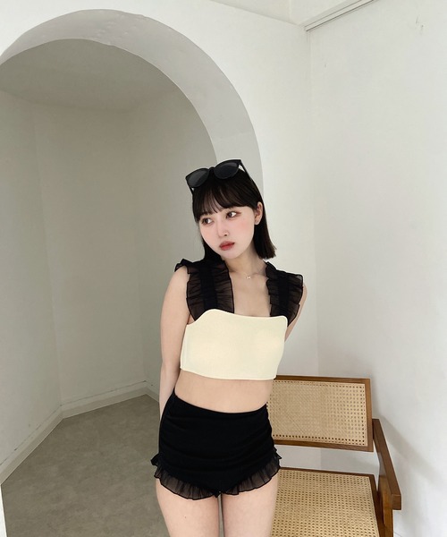 RiLi（リリ）の「シアーフリルスイムウェア【RL】（水着）」 - WEAR