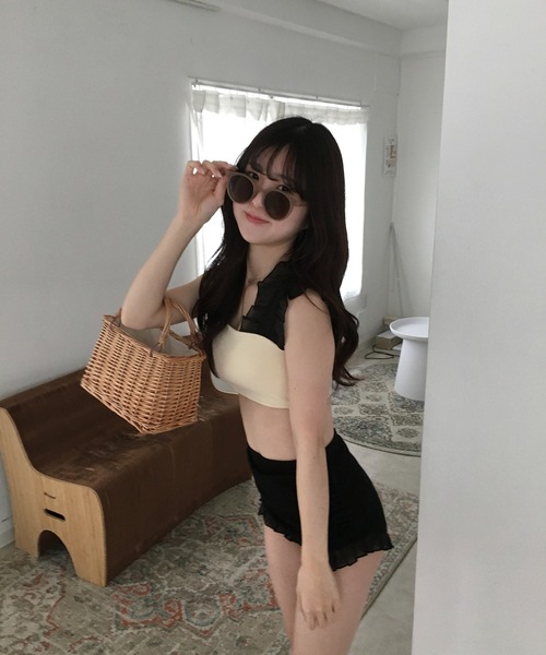 RiLi（リリ）の「シアーフリルスイムウェア【RL】（水着）」 - WEAR
