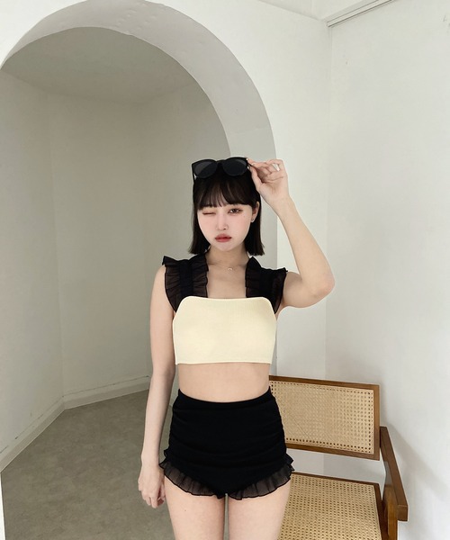 Rili 水着 RiLi（リリ）の「シアーフリルスイムウェア【RL】（水着）」 - WEAR