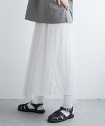ラメチュールギャザースカート