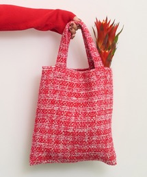 Dot＆Stripes CHILD WOMAN | ファンシーツイードチェック トートバッグ(トートバッグ)