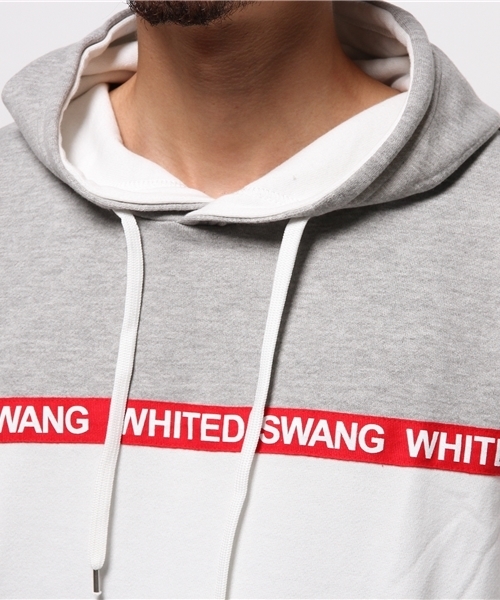 WEGO（ウィゴー）の「WEGO/テープロゴプルパーカー（パーカー・メンズ・グレー/ホワイト・LARGE/MEDIUM）」の10枚目の写真