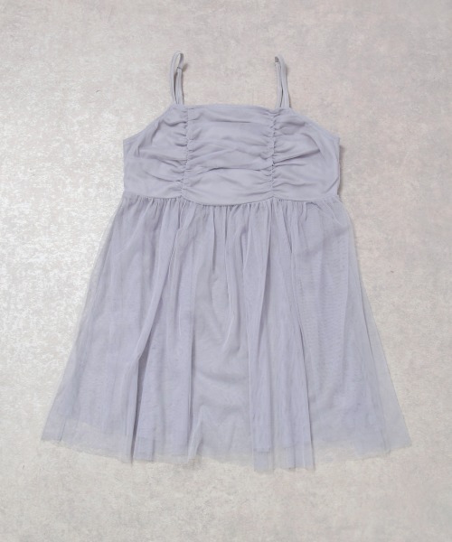 セール】チュールギャザーキャミチュニック（キャミソール