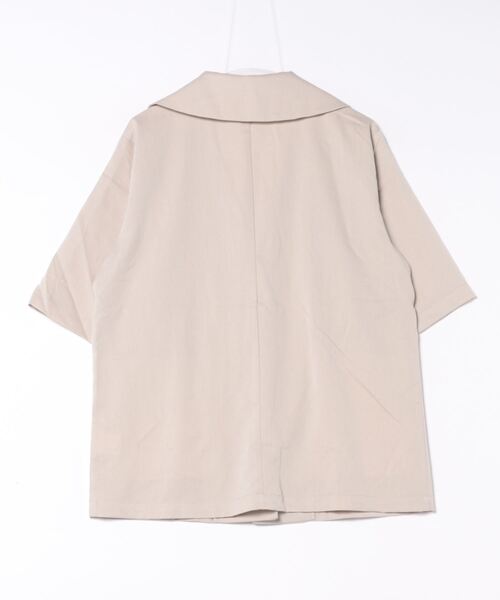 apres jour clair(アプレジュールクレア)の「【apres jour clair】【セットアップ着用可能】半袖ジャケット【ZOZOTOWN限定アイテム】(テーラードジャケット・レディース・グレー/ブラック/アイボリー・X-LARGE/フリー)」の22枚目の写真