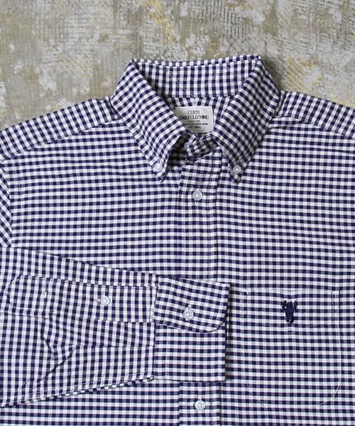 coen(コーエン)の「ギンガムチェックボタンダウンシャツ(シャツ/ブラウス・メンズ・ブラック/ブラウン/ネイビー・SMALL/MEDIUM/LARGE/X-SMALL/X-LARGE)」の3枚目の写真