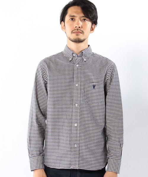 coen(コーエン)の「ギンガムチェックボタンダウンシャツ(シャツ/ブラウス・メンズ・ブラック/ブラウン/ネイビー・SMALL/MEDIUM/LARGE/X-SMALL/X-LARGE)」の16枚目の写真