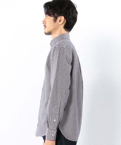 coen(コーエン)の「ギンガムチェックボタンダウンシャツ(シャツ/ブラウス・メンズ・ブラック/ブラウン/ネイビー・SMALL/MEDIUM/LARGE/X-SMALL/X-LARGE)」の8枚目の写真