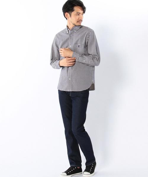 coen(コーエン)の「ギンガムチェックボタンダウンシャツ(シャツ/ブラウス・メンズ・ブラック/ブラウン/ネイビー・SMALL/MEDIUM/LARGE/X-SMALL/X-LARGE)」の19枚目の写真