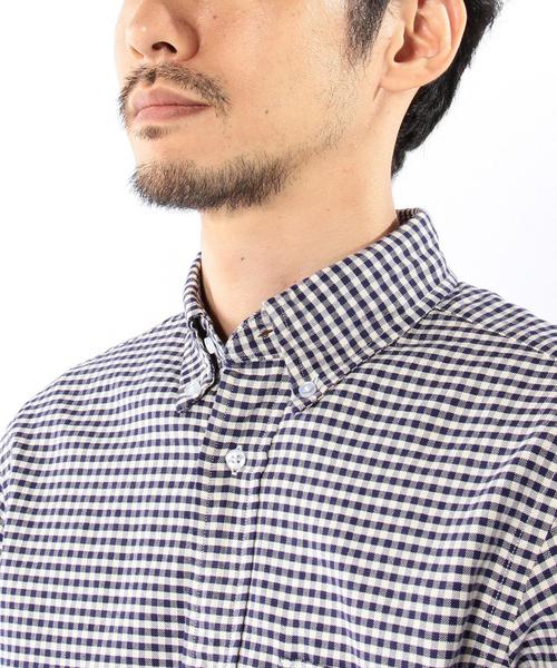 coen(コーエン)の「ギンガムチェックボタンダウンシャツ(シャツ/ブラウス・メンズ・ブラック/ブラウン/ネイビー・SMALL/MEDIUM/LARGE/X-SMALL/X-LARGE)」の9枚目の写真