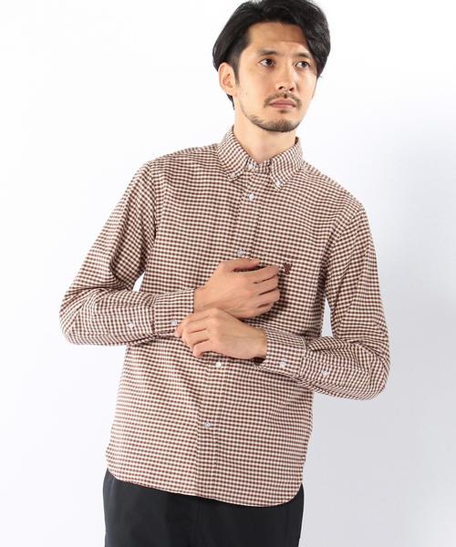 coen(コーエン)の「ギンガムチェックボタンダウンシャツ(シャツ/ブラウス・メンズ・ブラック/ブラウン/ネイビー・SMALL/MEDIUM/LARGE/X-SMALL/X-LARGE)」の20枚目の写真