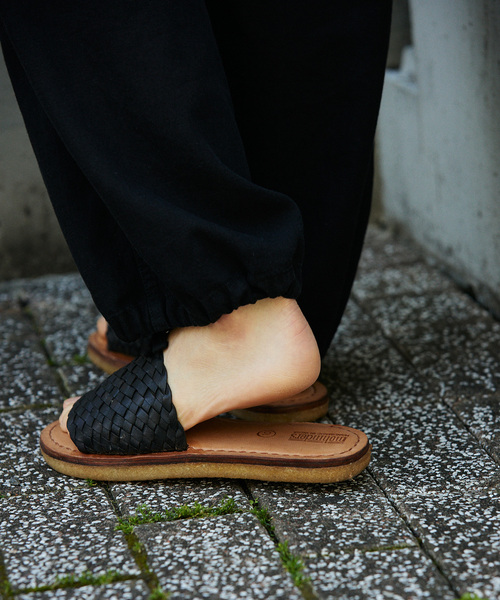 JOURNAL STANDARD relume（ジャーナルスタンダード　レリューム）の「MOHINDERS / モヒンダーズ WOVEN LEATHER SANDALS（サンダル・メンズ・ブラック/ベージュ・90/100/110）」の8枚目の写真