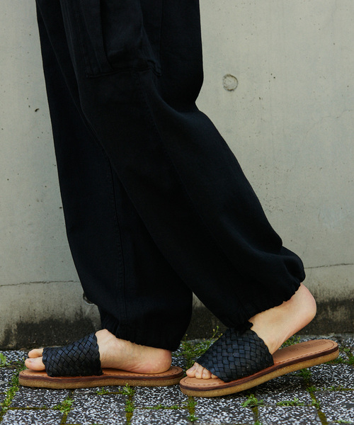 JOURNAL STANDARD relume（ジャーナルスタンダード　レリューム）の「MOHINDERS / モヒンダーズ WOVEN LEATHER SANDALS（サンダル・メンズ・ブラック/ベージュ・90/100/110）」の9枚目の写真