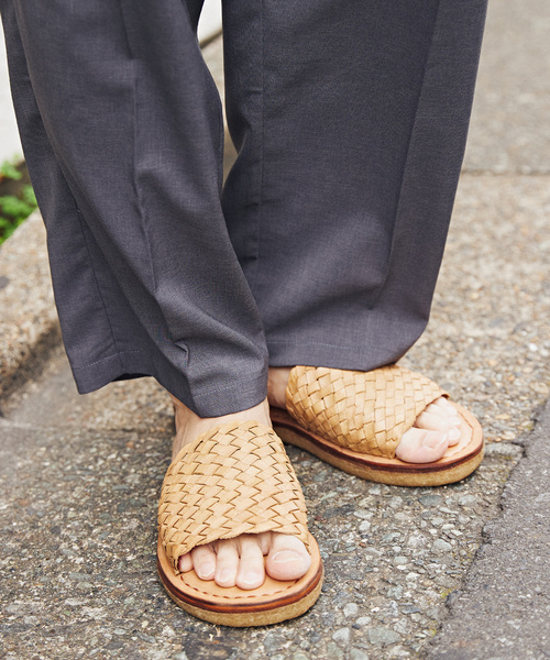 JOURNAL STANDARD relume（ジャーナルスタンダード　レリューム）の「MOHINDERS / モヒンダーズ WOVEN LEATHER SANDALS（サンダル・メンズ・ブラック/ベージュ・90/100/110）」の13枚目の写真