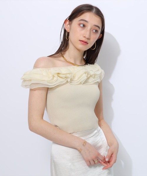 Rirandture - Rirandture トップス オフショル オフショルストラップニット（ニット/セーター）｜Rirandture