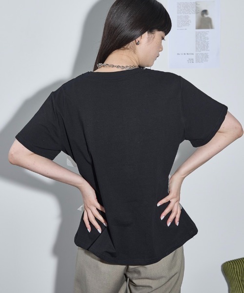 THE YOn(ザヨン)の「チュールビスチェレイヤードTシャツ(Tシャツ/カットソー・レディース・ホワイト/ベージュ/ブラック・FREE)」の16枚目の写真