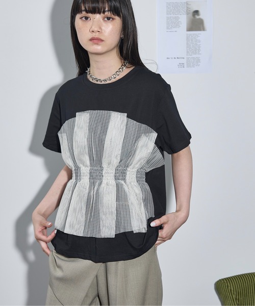 セール】チュールビスチェレイヤードTシャツ（Tシャツ/カットソー